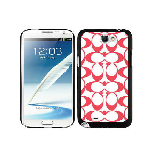 Coach Big Logo Red Samsung Note 2 Cases DSQ | Coach Outlet Canada